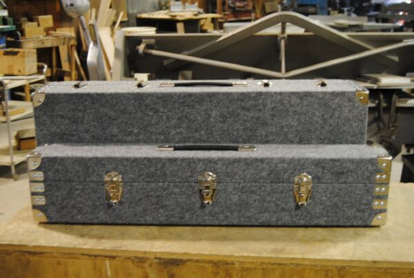 Grey and Golden 10 String Mullen Split Case